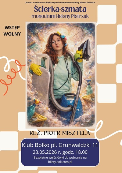 Event poster:  Ścierka-szmata - Helena Pietrzak [monodram] 