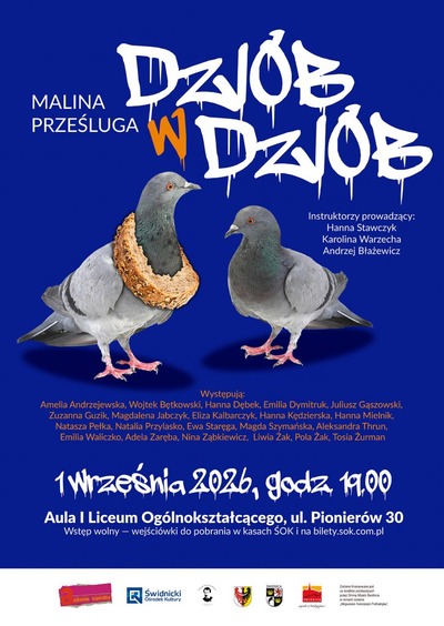 Event poster:  Pokaz warsztatowy spektaklu „Dziób w dziób” | Alchemia teatralna 