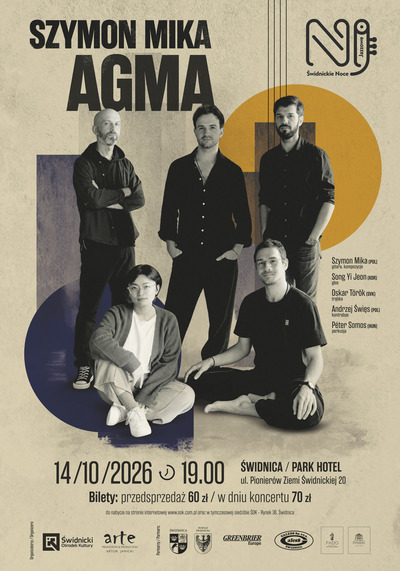 Plakat wydarzenia:  ŚWIDNICKIE NOCE JAZZOWE: Szymon Mika AGMA 